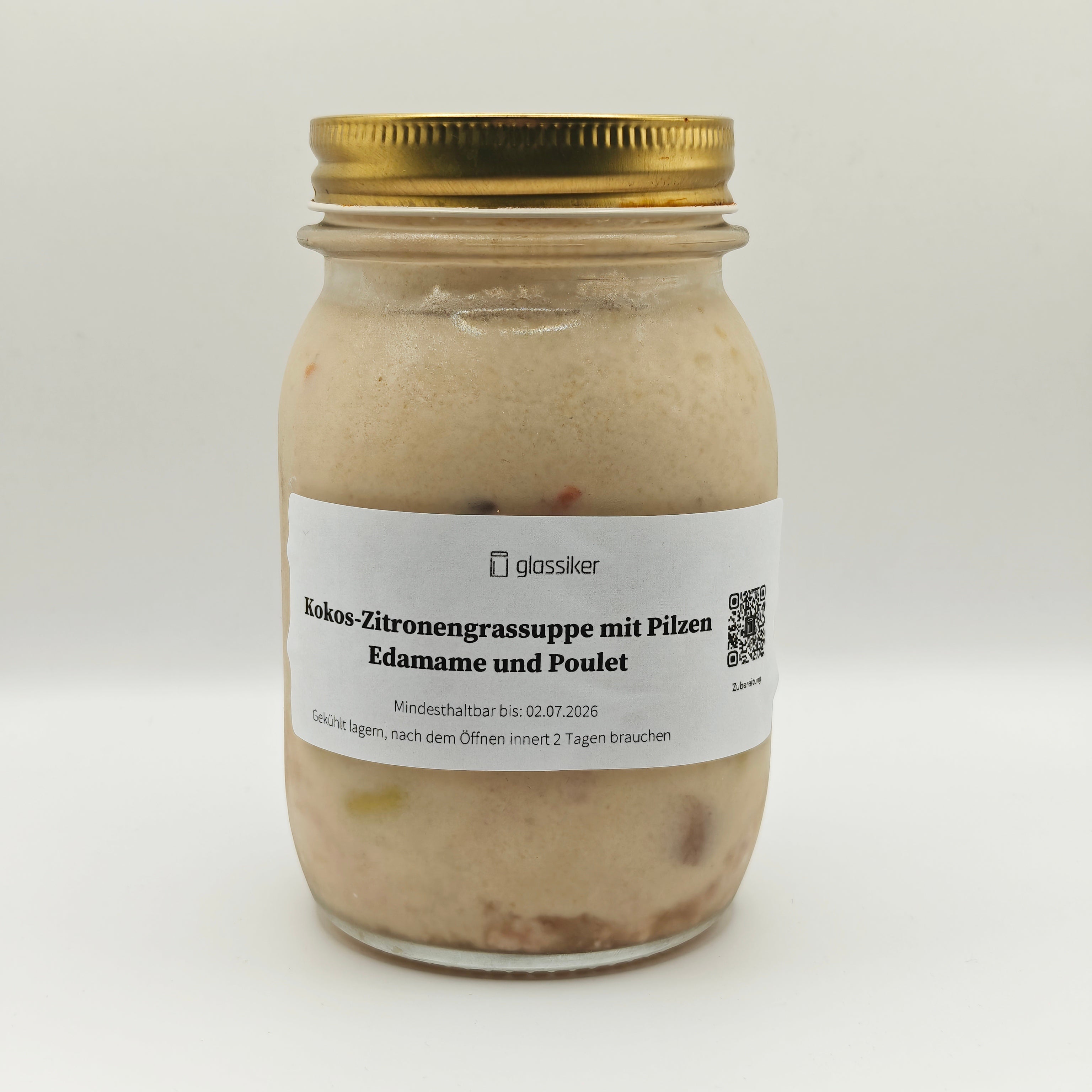 Kokos- Zitronengrassuppe mit Poulet