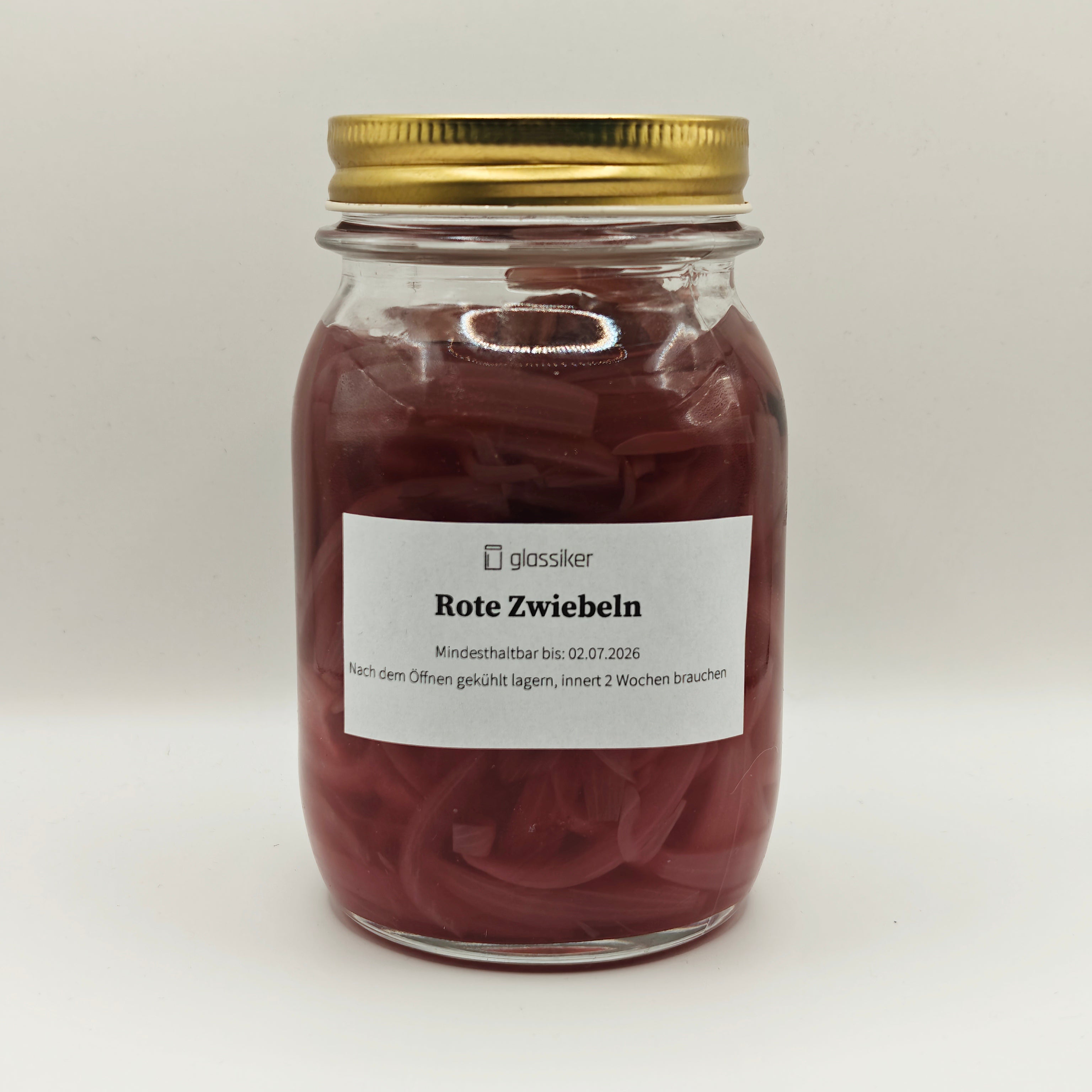 Gepickelte rote Zwiebeln