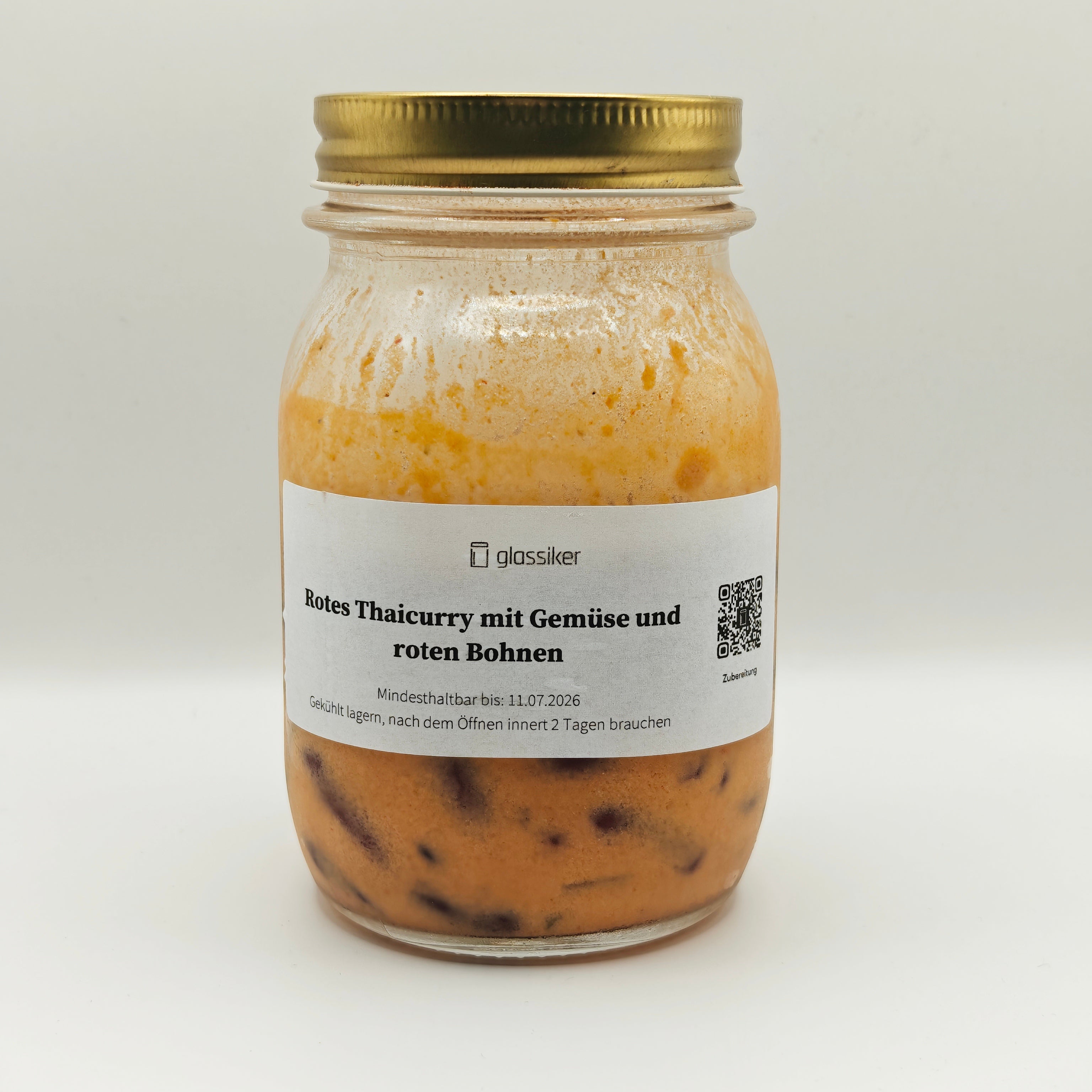 Rotes Thaicurry mit Gemüse